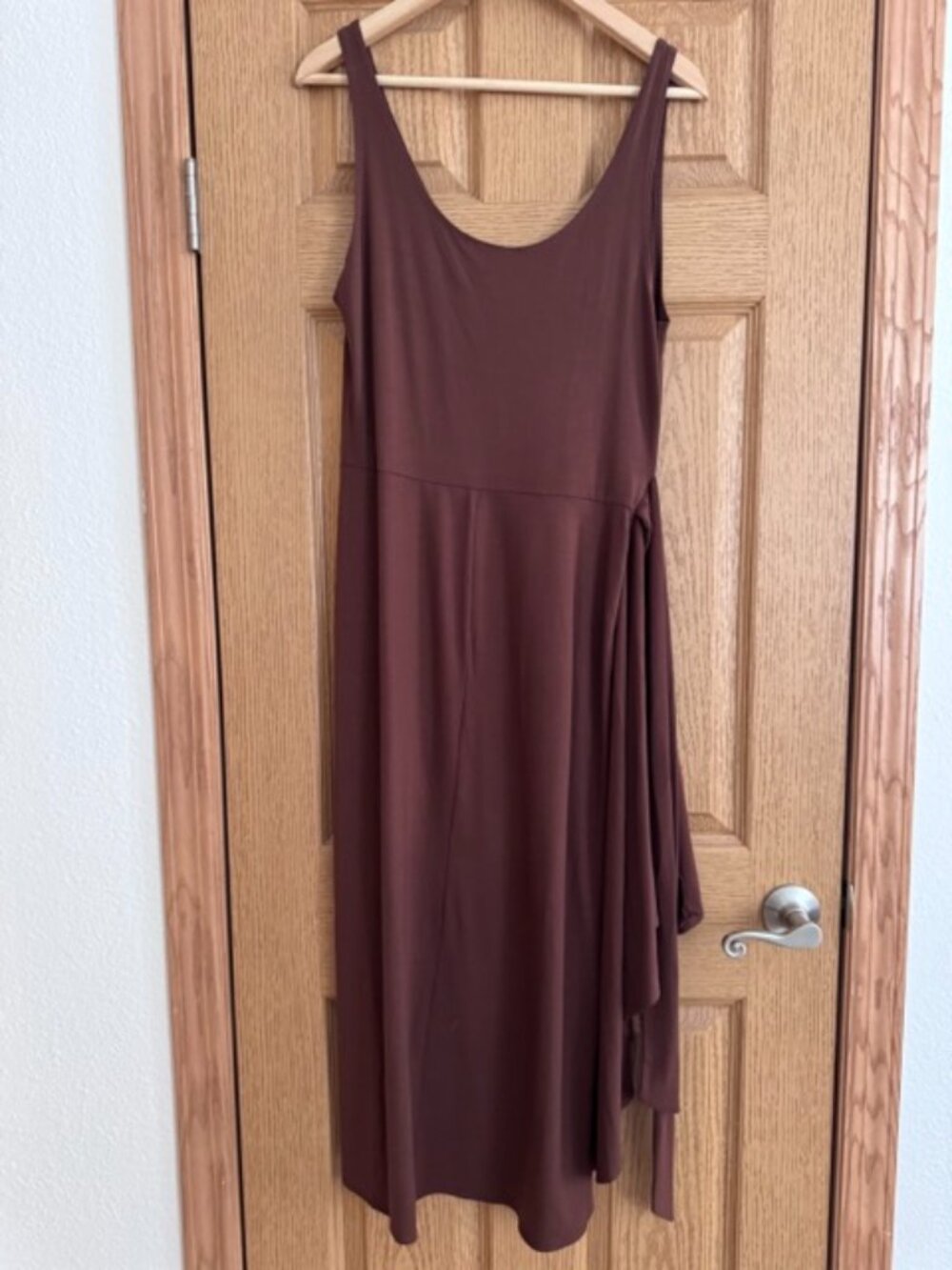 Reformation Kaila Knit Dress in Chestnut - Picture 4 of 6